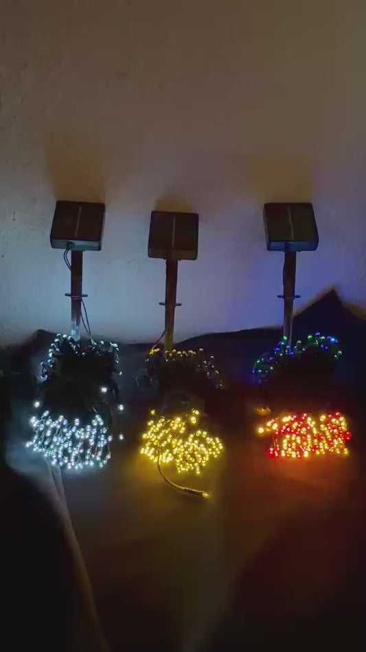 Luz Solar Navidena Guirnalda 20m